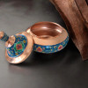 Premium Artisan Handpainted Copper Enamel Bowl Craftsmanship and Design