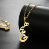 Luxury Artisan Chic Stainless Steel Pendant Artisan Detail View