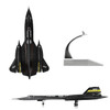 Premium 1/144 SR-71 Blackbird Diecast Metal Aircraft Model Kit Craftsmanship and Design