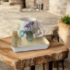 A premium ceramic mug and tray set from Craftihouse, designed to bring a touch of artistic charm to your daily tea or coffee routine.