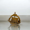 Mini Dhow Dhow 13x12 Cm | Artisan Home Decor Piece | Unique Middle Eastern Art - Luxury Handcrafted Art Craftihouse Dubai
