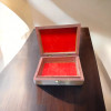 Luxury Hand Brass-Filled Wooden Jewelry Box Artisan Detail View