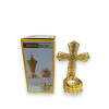 Luxury Aluminum Cross Bokhoor Incense Burner Artisan Detail View