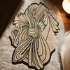 Luxury Wool & Silk Carpet Artisan Detail View