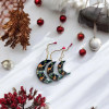 Premium Wooden Moon Christmas Ornaments Holiday Craftsmanship and Design