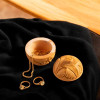 Luxury Hand-Carved Wooden Trinket Box Artisan Detail View