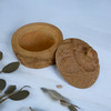 Handcrafted Hand-Carved Wooden Trinket Box for Home and Gift