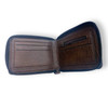 Luxury Soft PU Leather Wallet with 9 Card Slots Artisan Detail View