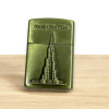 Luxury Golden Burj Khalifa Gas Lighter Artisan Detail View