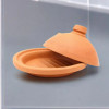 Luxury Handmade 37 cm Glazed Terra Cotta Tagine Cooking Pot Artisan Detail View