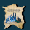 Luxury Hand-painted Natural Leather Emirati Traditional Artisan Detail View