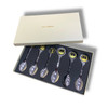 Luxury Abu Dhabi Souvenir Spoon Set 6-piece Artisan Detail View