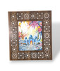 A 35x30 cm original painting featuring the majestic domes of the Sheikh Zayed Mosque, perfect for cultural home decor.