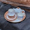 Luxury Hand Painted Tea Set Artisan Detail View