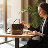 Premium ''Marjan'' Wooden-Leather Clutch Bag Craftsmanship And Design