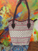 Exclusive shoulder bag A  Beautiful Pink Pattern handmade bag Fine Craftsmanship Detail