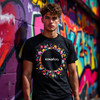 Handcrafted Custom Black T-Shirt with Personalized Logo & Design for Home and Gift