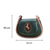 Luxury Luxury Green & Brown Natural Leather Handbag Artisan Detail View