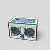 Luxury Decorative Double Glass Jar Set Artisan Detail View