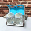 Premium Decorative Double Glass Jar Set Craftsmanship and Design