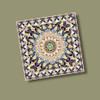 Elegant Silk Table Mat – 30x30 Cm Carpet-style Placemat For Dining Tables | Premium Handcrafted Gift & Cultural Souvenir - Luxury Handcrafted Art Craftihouse Dubai