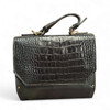 Premium Handmade Leather & Wood Bag with Sunflower Carving Craftsmanship and Design