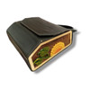 High Quality Handmade Leather & Wood Bag with Sunflower Carving Professional Photography