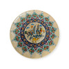 The Dubai clay wall plate displayed on a gallery wall, showing its effectiveness as a cultural home decor accent.