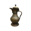 Luxury Engraved Vintage Metal Pitcher Artisan Detail View