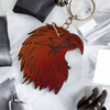Natural Leather Falcon Head Keychain | Sophisticated Boutique Accessory | Crafted In Dubai - Luxury Handcrafted Art Craftihouse Dubai