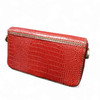 Handcrafted Handmade Red & Green Natural Leather Crossbody Wallet for Home and Gift
