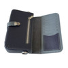 High Quality Black & Grey Natural Leather Crossbody Wallet Professional Photography