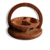 Exclusive Collapsible Basket | Artisan Folding Wooden Bowl | Unique Tableware Decor Fine Craftsmanship Detail