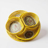 Hand-painted Yellow Floral Meze With | Sophisticated Boutique Accessory | Crafted In Dubai - Luxury Handcrafted Art Craftihouse Dubai