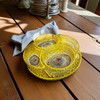 Hand-painted Yellow Floral Meze With | Sophisticated Boutique Accessory | Crafted In Dubai - Luxury Handcrafted Art Craftihouse Dubai