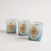 An exclusive set of hand-painted shot glasses from Craftihouse, blending functional glassware with intricate, traditional artistic motifs.