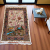 Machine Made Silk Carpet – Birds & Tree Of Life Design 150x100 Cm | High-end Boutique Souvenir | Crafted In Dubai - Luxury Handcrafted Art Craftihouse Dubai