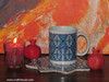 Handmade Eslimi Pattern Mug | Traditional Floral Arabesque Art - Luxury Handcrafted Art Craftihouse Dubai