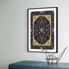 Persian rug print, boho digital wall art