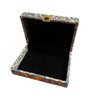 Premium Luxury Wooden Jewelry Box Covered with Termeh Fabric Handcrafted Craftsmanship