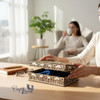 Luxury Abu Dhabi Corporate Box Wooden Carving Artisan Detail Shot
