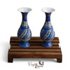 Exclusive Set of 2 Minakari Hand-Painted Copper Flower Vases (16 cm) with Gift Box Heritage Collection View