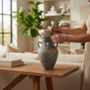 Luxury Antique Finish Handmade Clay Vase Artisan Detail Shot