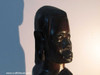 Handcrafted African Tribal Woman Head Bust | Hand-carved Tribal Sculpture Lifestyle Visual