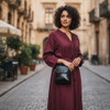 Premium Genuine Cow Leather Mini Crossbody Bag Handcrafted Craftsmanship