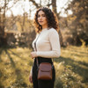 Artisan Genuine Cow Leather Mini Crossbody Bag Luxury Showcase - Dubai