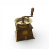 Luxury Vintage Manual Coffee Grinder With Hand Crank Antique Style Wooden And Brass Spice Mill Rustic Home Cafe Functional Grinder Artisan Detail Shot