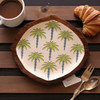 Luxury Hand-carved Palm Tree Mango Wood Artisan Detail Shot