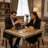 Artisan Masterpiece Khatamkari Game Table Luxury Showcase - Dubai