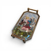 A premium Craftihouse wooden serving tray, combining functional design with masterfully applied traditional miniature painting techniques.